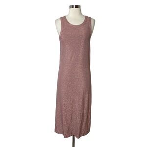 Sundays Pink Glitter Midi Dress - Size M